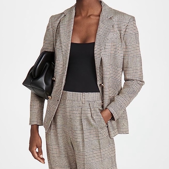 Alice & Olivia Bergen Double Breasted Loose Blazer